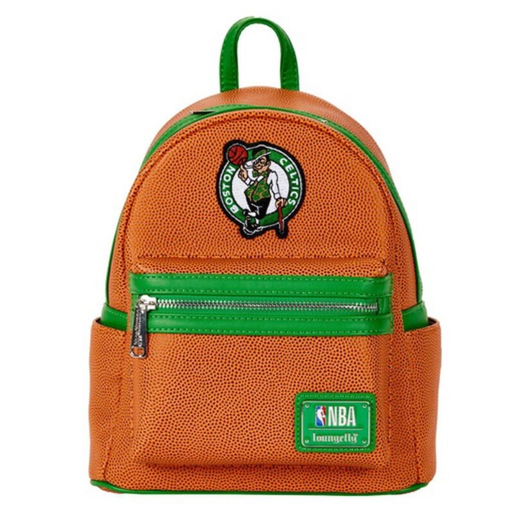 πHPx2π Loungefly NBA Boston Celtics Basketball Logo Mini Backpack - Picture 1 of 2